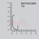 100 x 1/0 Chemically Sharpened Baitholder Hooks Fishing Tackle - Bait Tackle Direct