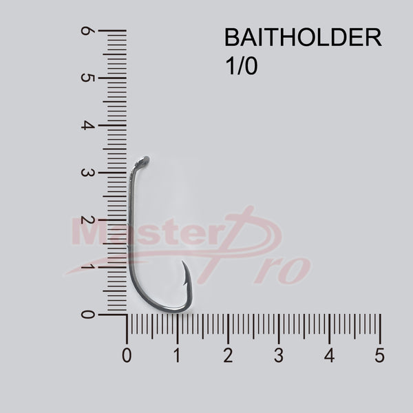 100 x 1/0 Chemically Sharpened Baitholder Hooks Fishing Tackle - Bait Tackle Direct