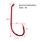90xChemically Sharpened Baitholder Hooks 6# Red - Bait Tackle Direct
