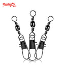 50 x Barrel Swivels+InterlockSnap Size 7