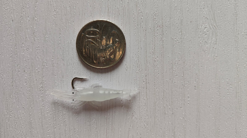Azura  20pcs Soft Plastic mini Shrimp Fishing Lure with hooks 40mm 2 colors /1.25g - Bait Tackle Direct
