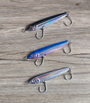 3 x Pcs Metal Lead Fishing Jig 40g/60g 3 Colors Combination Fishing Lures - Bait Tackle Direct