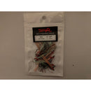 20 X DIY Luminous Flasher HookFishing Rig Assorted Colors Hooks Size 2