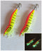 2 x Shrimp Fishing Lures Luminous Leg Squid Jigs 3.5 Orange - Bait Tackle Direct