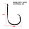 30-100pcs 2 X Strong Straight Eye Inline Circle Hooks 4/0-10/0 Fishing Tackle - Bait Tackle Direct