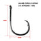 30-100pcs 2 X Strong Straight Eye Inline Circle Hooks 4/0-10/0 Fishing Tackle - Bait Tackle Direct