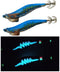 2pcs Squid Jigs Shrimp jig Luminous body Glow in Dark 3.0, 3.5 BLUE - Bait Tackle Direct