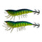 2 x Shrimp Fishing Lures Luminous Leg Squid Jigs 3.5 Green - Bait Tackle Direct