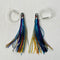 2pcs Jet Head Rigged skirts  150lb premium mono leader, 6/0 PS steel hook Rainbow - Bait Tackle Direct