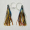 2pcs Jet Head Rigged skirts  150lb premium mono leader, 6/0 PS steel hook Rainbow - Bait Tackle Direct