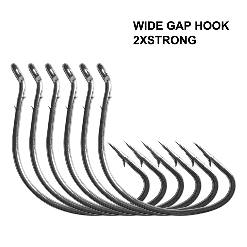 Wide Gap 2 x strong hook 6# 4# 2# 1# 1/0 2/0 4/0 6/0 8/0