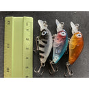 3 x Crankbait lures Shallow Hardbody 35mm Fishing Tackle - Bait Tackle Direct