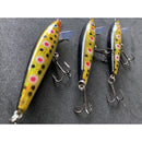 3 X Premium Quality 6.5cm 4.3g Minnow Fishing Lure With Spotty Pattern, Tackle - Bait Tackle Direct