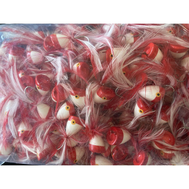 40/100pcs x Small New Generation Quality Surf Poppers RED - Bait Tackle Direct