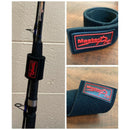 2 x Masterpro Rod Covers Protector Tie Wrapping Band Belt Black Fishing Tackle - Bait Tackle Direct