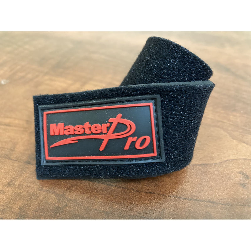 2 x Masterpro Rod Covers Protector Tie Wrapping Band Belt Black Fishing Tackle - Bait Tackle Direct