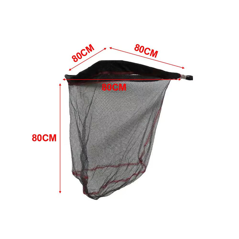 High-quality Strong 3 section Telescopic Large Landing Net with Nylon  Coating