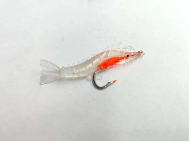 12pcs (4pks) Small Shrimp Fishing Lure with hooks 65mm 3g Luminous