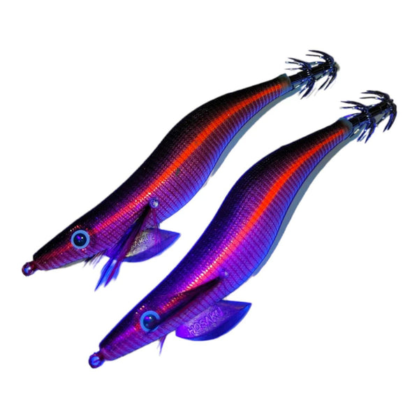 2pcs Hosaku Premium Quality Squid Jig UV body Sizes 2.5,3.0,3.5 3# - Bait Tackle Direct