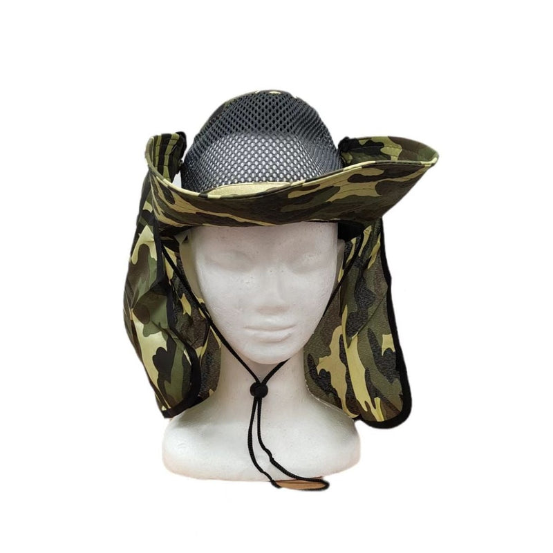 2pcs Full-brim ventilated hat with neck protector - Bait Tackle Direct