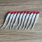 10pcs Shad Soft Lure Fork Tail 8.5g 13cm Red Head - Bait Tackle Direct