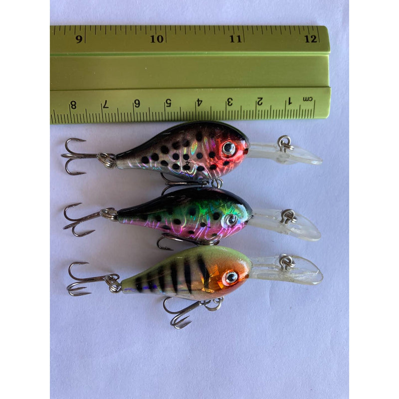 3 x lures Crankbait Lures Fishing Tackle - Bait Tackle Direct