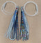 2pcs Jet Head Rigged skirts  150lb premium mono leader, 6/0 PS steel hook BLUE - Bait Tackle Direct