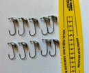 10pcs Tumbler Anti Hanging Grass Lead Jump Jig Head Fishing Hooks 1/8OZ, 1/4OZ. - Bait Tackle Direct