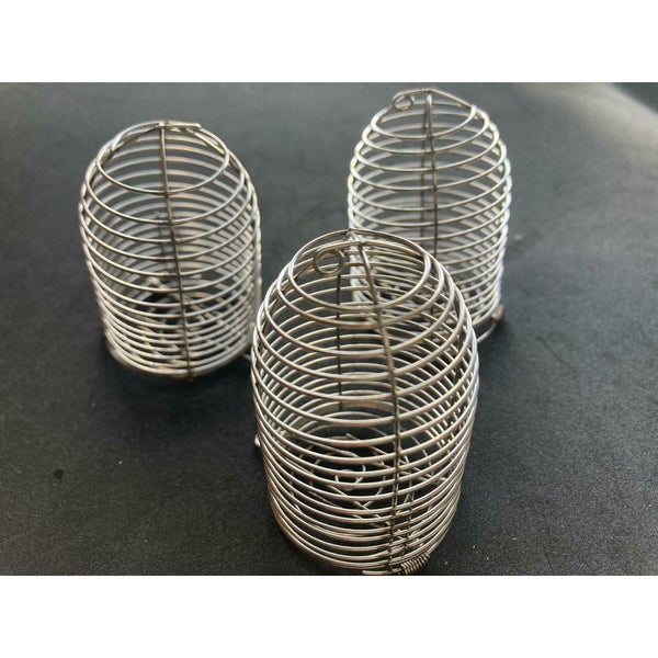 Copper Metal Feeder Bait Spring Cage Fish Bait Feeder Cage for