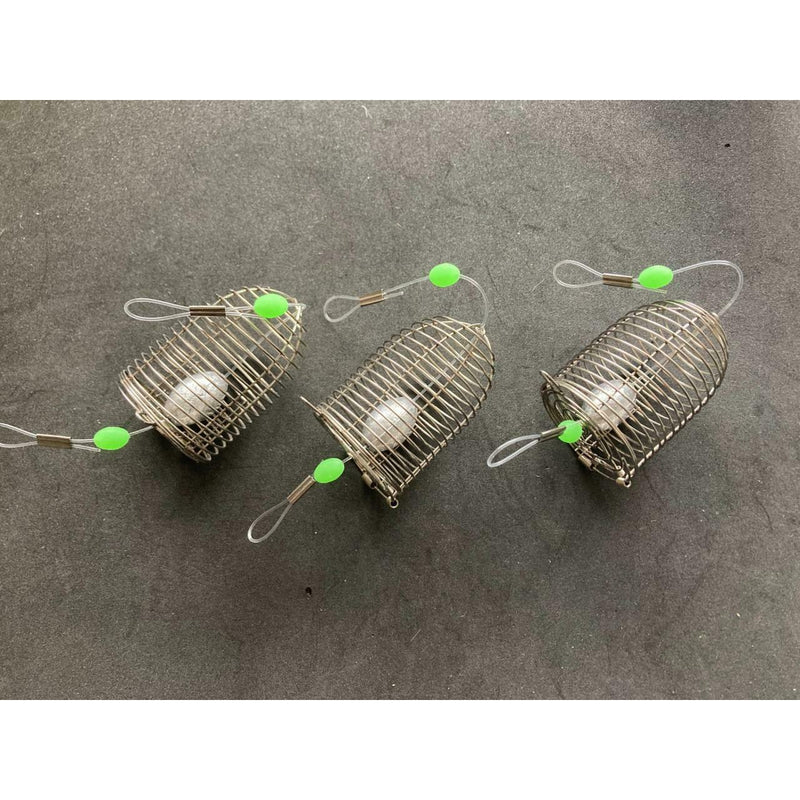 3 x Mini Weighted rigged Berley cages Fishing Tackle - Bait Tackle Direct